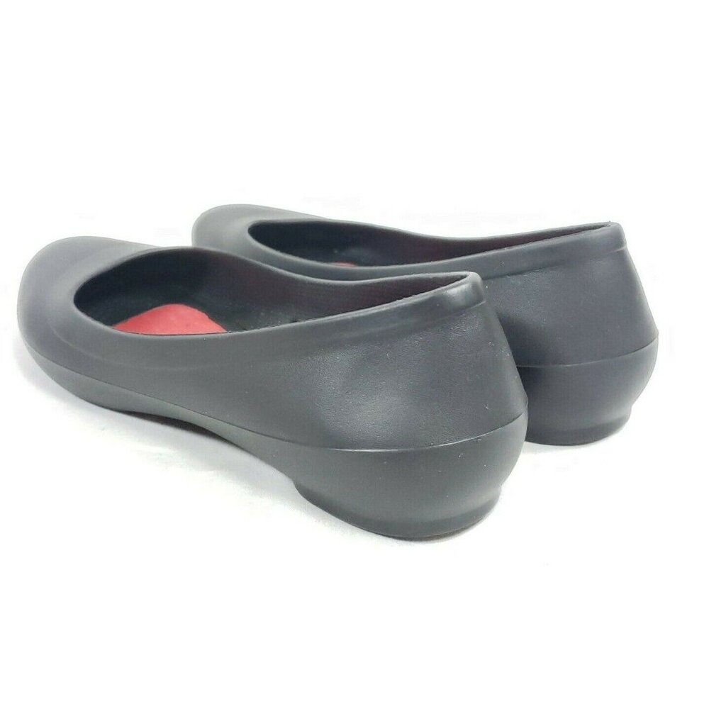 Crocs Ballet Flats Women's Size 8 Black Water Resistant Foam Insoles - Picture 5 of 7